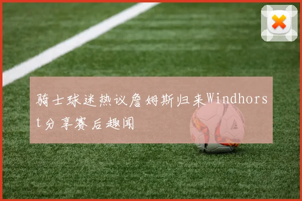 骑士球迷热议詹姆斯归来Windhorst分享赛后趣闻